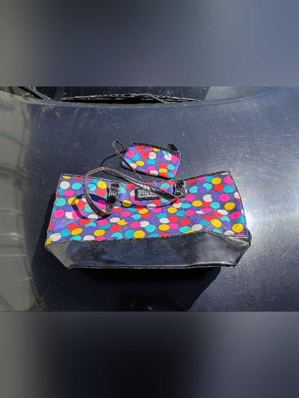 Lulu Polka Dot Colored Bag Pre-owned